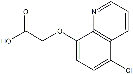 [(5-chloroquinolin-8-yl)oxy]acetic acid Struktur