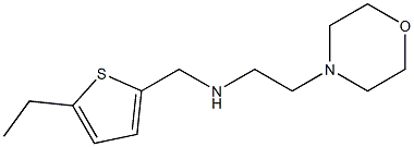 [(5-ethylthiophen-2-yl)methyl][2-(morpholin-4-yl)ethyl]amine Struktur