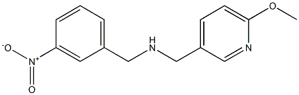 [(6-methoxypyridin-3-yl)methyl][(3-nitrophenyl)methyl]amine Struktur