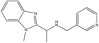 [1-(1-methyl-1H-1,3-benzodiazol-2-yl)ethyl](pyridin-3-ylmethyl)amine Struktur