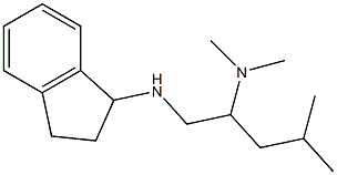 [1-(2,3-dihydro-1H-inden-1-ylamino)-4-methylpentan-2-yl]dimethylamine Struktur