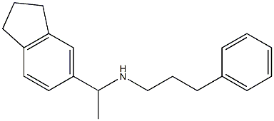 [1-(2,3-dihydro-1H-inden-5-yl)ethyl](3-phenylpropyl)amine Struktur