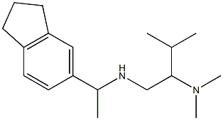 [1-(2,3-dihydro-1H-inden-5-yl)ethyl][2-(dimethylamino)-3-methylbutyl]amine Struktur