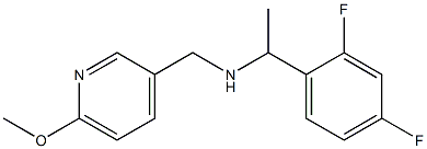 [1-(2,4-difluorophenyl)ethyl][(6-methoxypyridin-3-yl)methyl]amine Struktur