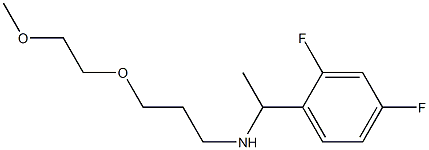 [1-(2,4-difluorophenyl)ethyl][3-(2-methoxyethoxy)propyl]amine Struktur