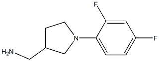 [1-(2,4-difluorophenyl)pyrrolidin-3-yl]methylamine Struktur