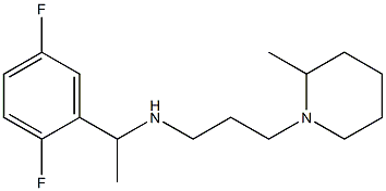 [1-(2,5-difluorophenyl)ethyl][3-(2-methylpiperidin-1-yl)propyl]amine Struktur