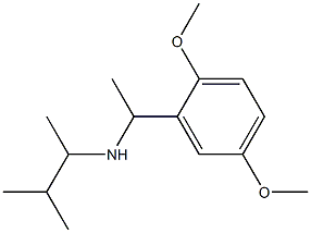 [1-(2,5-dimethoxyphenyl)ethyl](3-methylbutan-2-yl)amine Struktur