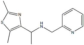 [1-(2,5-dimethyl-1,3-thiazol-4-yl)ethyl](pyridin-2-ylmethyl)amine Struktur