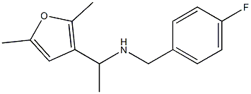 [1-(2,5-dimethylfuran-3-yl)ethyl][(4-fluorophenyl)methyl]amine Struktur