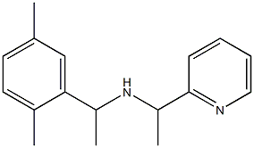 [1-(2,5-dimethylphenyl)ethyl][1-(pyridin-2-yl)ethyl]amine Struktur