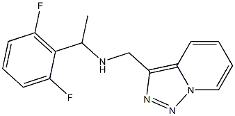 [1-(2,6-difluorophenyl)ethyl]({[1,2,4]triazolo[3,4-a]pyridin-3-ylmethyl})amine Struktur