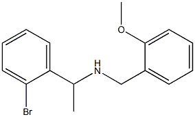 [1-(2-bromophenyl)ethyl][(2-methoxyphenyl)methyl]amine Struktur