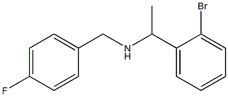 [1-(2-bromophenyl)ethyl][(4-fluorophenyl)methyl]amine Struktur