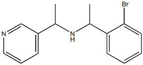 [1-(2-bromophenyl)ethyl][1-(pyridin-3-yl)ethyl]amine Struktur