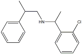 [1-(2-chlorophenyl)ethyl](2-phenylpropyl)amine Struktur