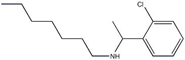 [1-(2-chlorophenyl)ethyl](heptyl)amine Struktur