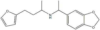 [1-(2H-1,3-benzodioxol-5-yl)ethyl][4-(furan-2-yl)butan-2-yl]amine Struktur