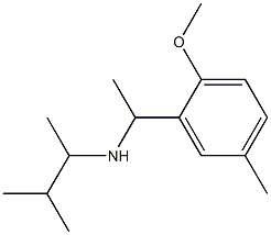 [1-(2-methoxy-5-methylphenyl)ethyl](3-methylbutan-2-yl)amine Struktur