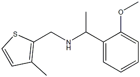 [1-(2-methoxyphenyl)ethyl][(3-methylthiophen-2-yl)methyl]amine Struktur