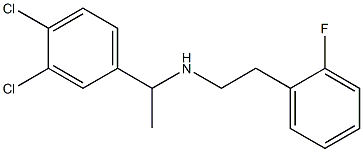 [1-(3,4-dichlorophenyl)ethyl][2-(2-fluorophenyl)ethyl]amine Struktur