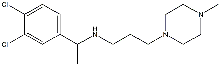 [1-(3,4-dichlorophenyl)ethyl][3-(4-methylpiperazin-1-yl)propyl]amine Struktur