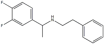 [1-(3,4-difluorophenyl)ethyl](2-phenylethyl)amine Struktur