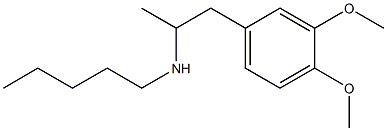 [1-(3,4-dimethoxyphenyl)propan-2-yl](pentyl)amine Struktur