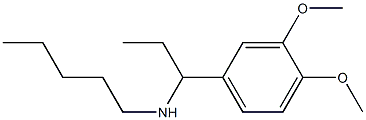 [1-(3,4-dimethoxyphenyl)propyl](pentyl)amine Struktur