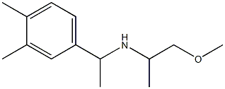 [1-(3,4-dimethylphenyl)ethyl](1-methoxypropan-2-yl)amine Struktur