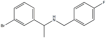 [1-(3-bromophenyl)ethyl][(4-fluorophenyl)methyl]amine Struktur