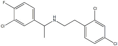 [1-(3-chloro-4-fluorophenyl)ethyl][2-(2,4-dichlorophenyl)ethyl]amine Struktur