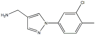 [1-(3-chloro-4-methylphenyl)-1H-pyrazol-4-yl]methylamine Struktur