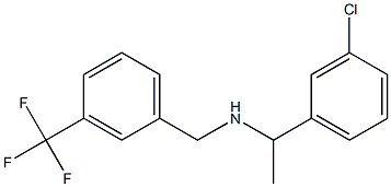 [1-(3-chlorophenyl)ethyl]({[3-(trifluoromethyl)phenyl]methyl})amine Struktur