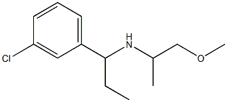 [1-(3-chlorophenyl)propyl](1-methoxypropan-2-yl)amine Struktur