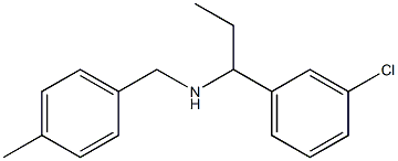 [1-(3-chlorophenyl)propyl][(4-methylphenyl)methyl]amine Struktur