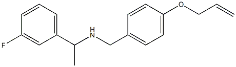 [1-(3-fluorophenyl)ethyl]({[4-(prop-2-en-1-yloxy)phenyl]methyl})amine Struktur