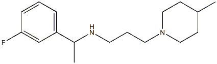 [1-(3-fluorophenyl)ethyl][3-(4-methylpiperidin-1-yl)propyl]amine Struktur