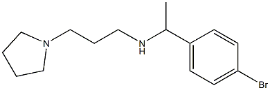 [1-(4-bromophenyl)ethyl][3-(pyrrolidin-1-yl)propyl]amine Struktur