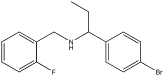 [1-(4-bromophenyl)propyl][(2-fluorophenyl)methyl]amine Struktur