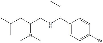 [1-(4-bromophenyl)propyl][2-(dimethylamino)-4-methylpentyl]amine Struktur