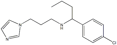 [1-(4-chlorophenyl)butyl][3-(1H-imidazol-1-yl)propyl]amine Struktur