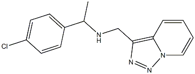 [1-(4-chlorophenyl)ethyl]({[1,2,4]triazolo[3,4-a]pyridin-3-ylmethyl})amine Struktur