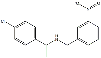 [1-(4-chlorophenyl)ethyl][(3-nitrophenyl)methyl]amine Struktur