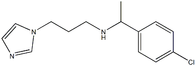 [1-(4-chlorophenyl)ethyl][3-(1H-imidazol-1-yl)propyl]amine Struktur