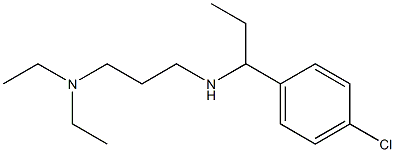 [1-(4-chlorophenyl)propyl][3-(diethylamino)propyl]amine Struktur