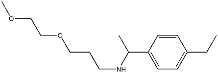 [1-(4-ethylphenyl)ethyl][3-(2-methoxyethoxy)propyl]amine Struktur