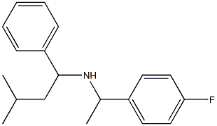 [1-(4-fluorophenyl)ethyl](3-methyl-1-phenylbutyl)amine Struktur