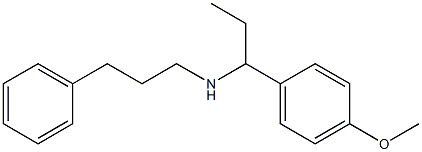 [1-(4-methoxyphenyl)propyl](3-phenylpropyl)amine Struktur