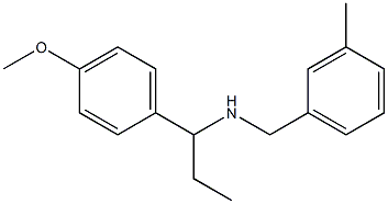 [1-(4-methoxyphenyl)propyl][(3-methylphenyl)methyl]amine Struktur